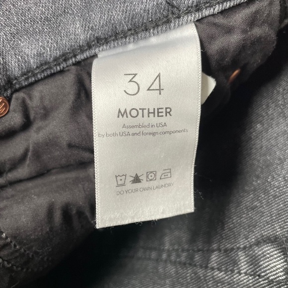 Mother The Pixie Dazzler Ankle Fray Jeans in Digging Up Dirt Size 34 Raw Hem - Picture 12 of 15